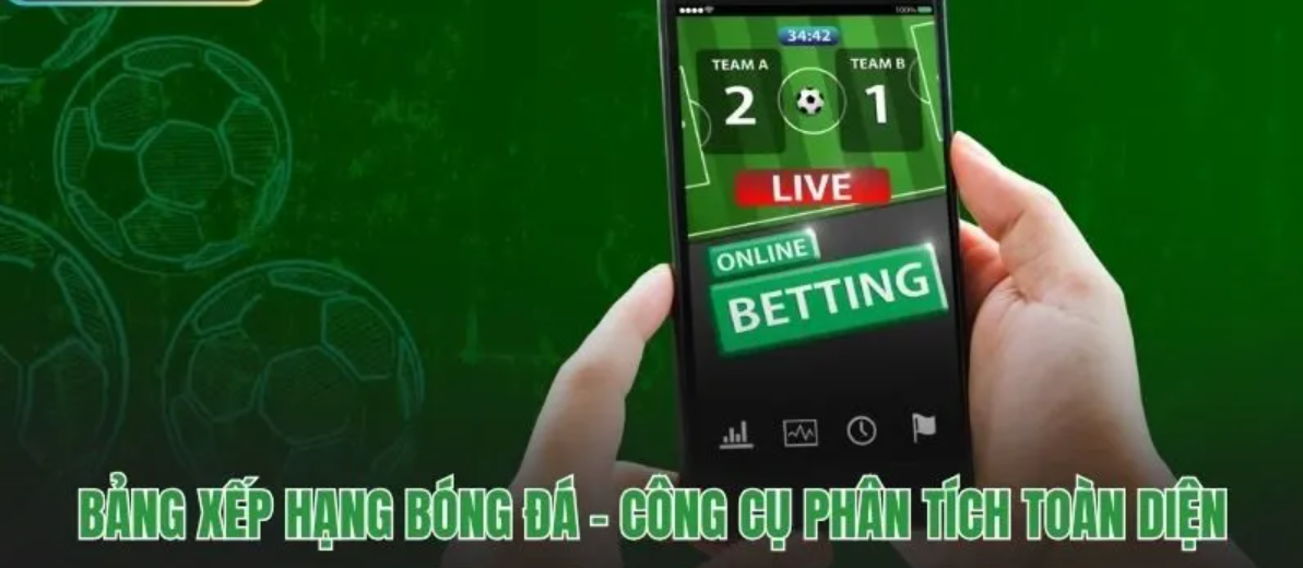 Cập nhật Bảng xếp hạng bóng đá mới nhất để nắm bắt thứ tự các đội trên bảng tổng sắp, nơi khẳng định đẳng cấp và phong độ thực thụ của mọi câu lạc bộ lớn.